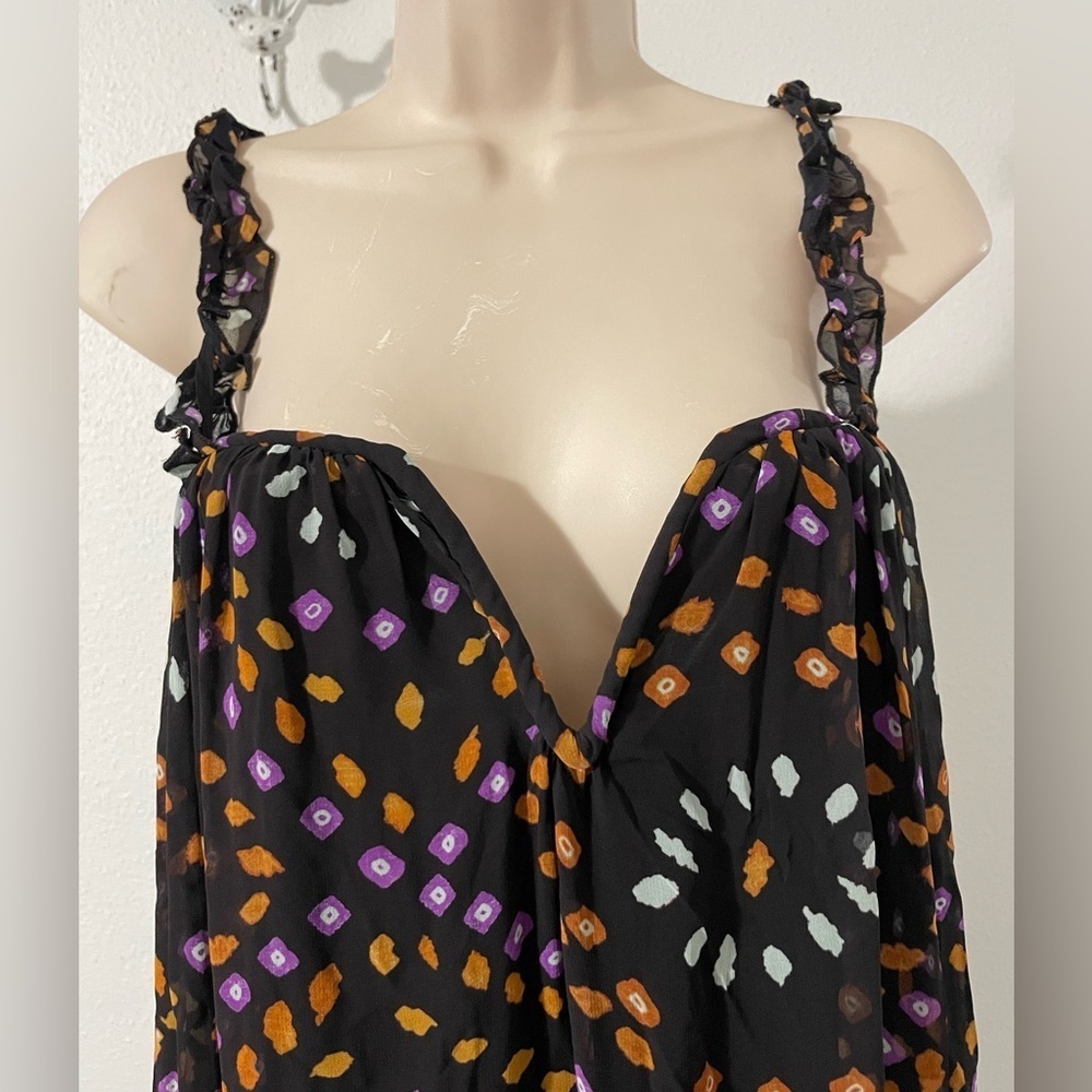 NWT By Anthropologie Sleeveless Chiffon Midi Dress, Size XS - Picture 6 of 15